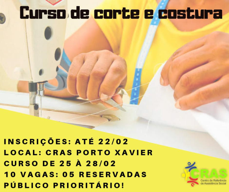 CRAS ESTÁ COM INSCRIÇÕES ABERTAS 